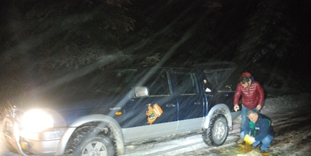 Kazdağları’nda Mahsur Kalan Sürücüler Araçlarını Terk Edip Gidiyor