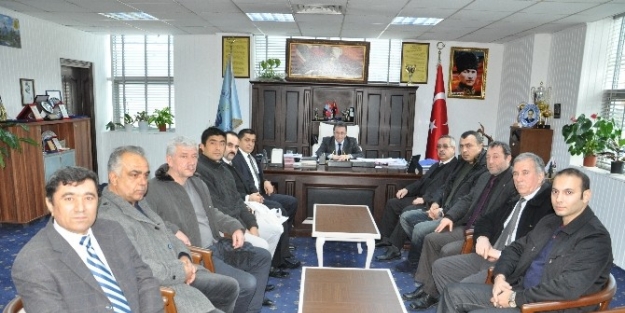 Mhp İlçe Yönetiminden Başkan Saka’ya Ziyaret