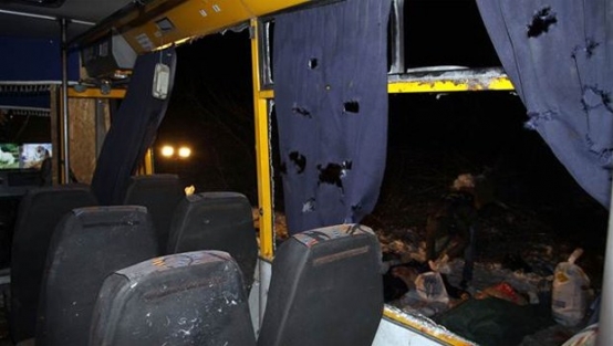 Otobüse roket attılar!