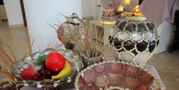 Urla’lı Akın Kuşcan’ın Deniz Kabukları Sergisi