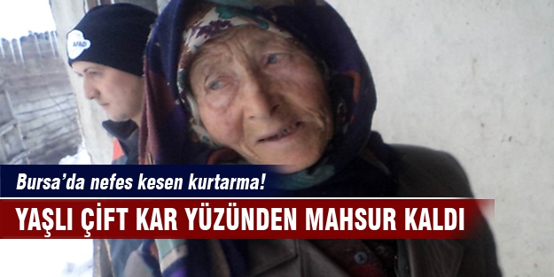 Yaşlı çift donarak ölecekti!