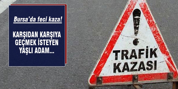 Karşıdan karşıya geçmek isteyen yaşlı adama...