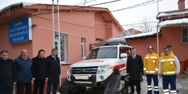 Suşehri Kar Paletli Ambulansına Kavuştu