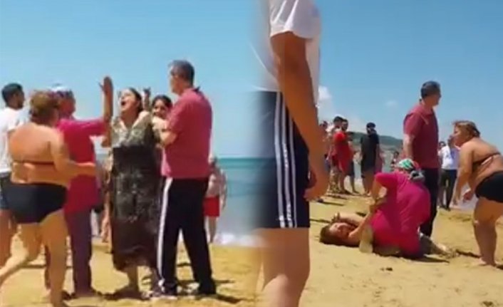 Plajda korku dolu anlar: Kalp masajı yapılırken şoka giren anneyi tokatladı