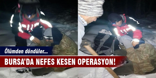 Uludağ'da nefes kesen kurtarma operasyonu!