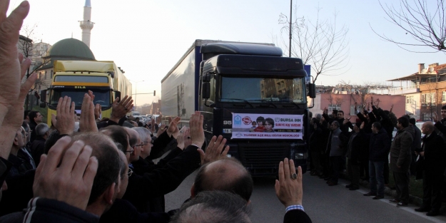 Bursa'dan Suriye'ye 10 TIR yardım