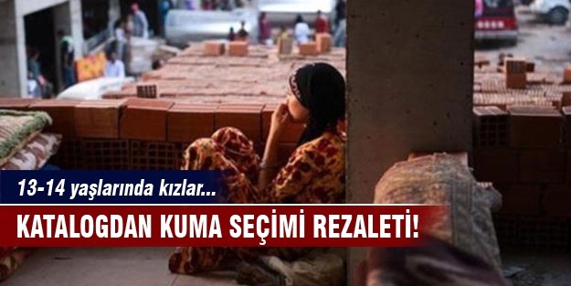 14 yaşlarında kızlar katalogdan kuma seçiliyor