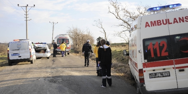 Kazaya yetişmeye çalışan ambulans kaza yaptı