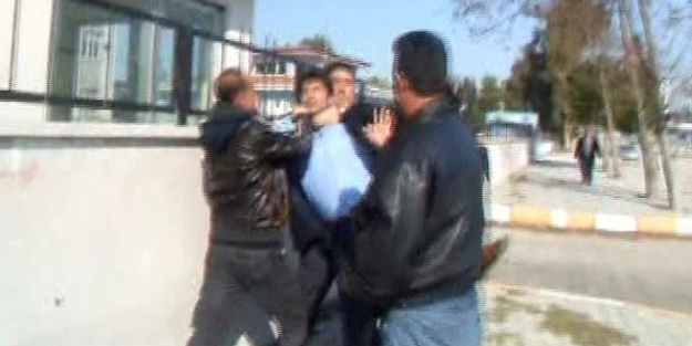 Sahte polise linç girişimi