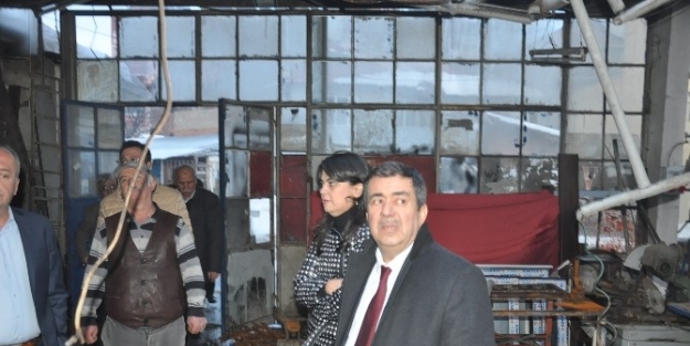 Balıkesir Milletvekilleri Dursunbey’de Zarar Gören İş Yerlerini İnceledi