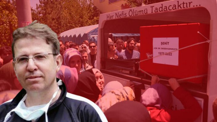 Görev başında öldürülen doktor Ekrem Karakaya'ya veda! Gözyaşları sel oldu...