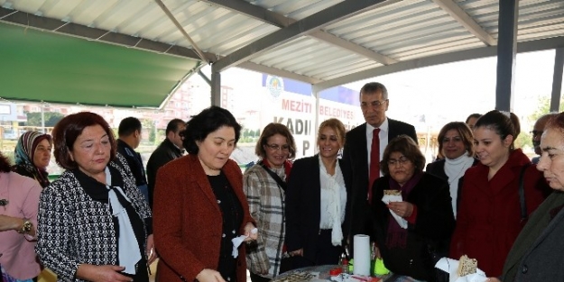 Genel Başkan Dokuzcan, Mezitlili Üretici Kadınlarla Bur Araya Geldi