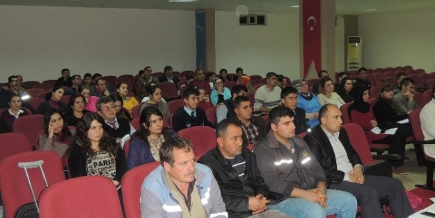 Aksu Belediyesi’nde Taşeron Personeli İş Güvenliği Eğitimi Verildi