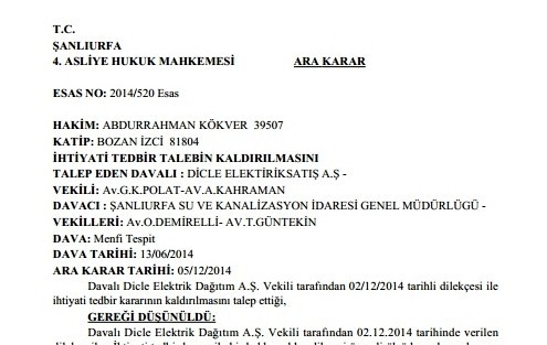 Şuski’den Dicle Edaş’a Suç Duyurusu