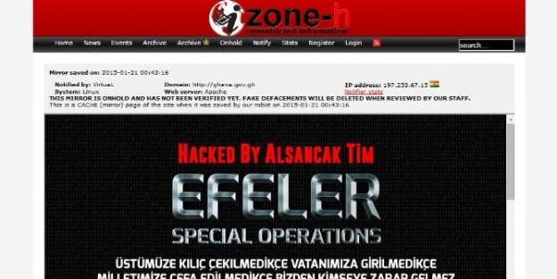Türk Hackerler, Gana’daki Bakanlık Sitelerini Hackledi