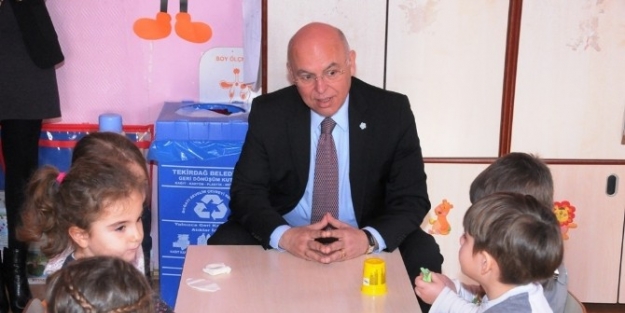 Süleymanpaşa Belediye Başkanı Eşkinat, Anaokulu Öğrencileri İle Bir Araya Geldi