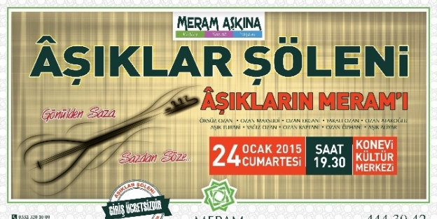 Aşıklar Şöleni Meram’da