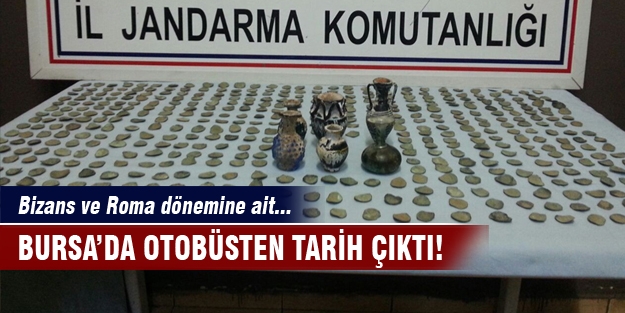 Bursa'da otobüsten tarih çıktı!