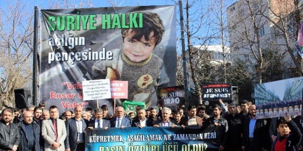 Adıyaman’da Charlie Hebdo Protestosu