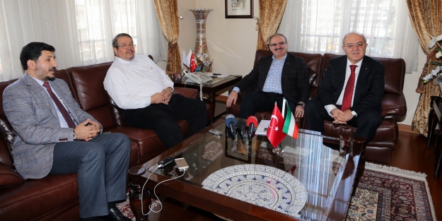 Kuveytli Bakan Yardımcısı, Karaloğlu'nu ziyaret etti