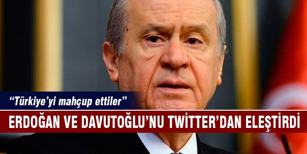 Bahçeli'den Erdoğan ve Davutoğlu'na sert eleştiri