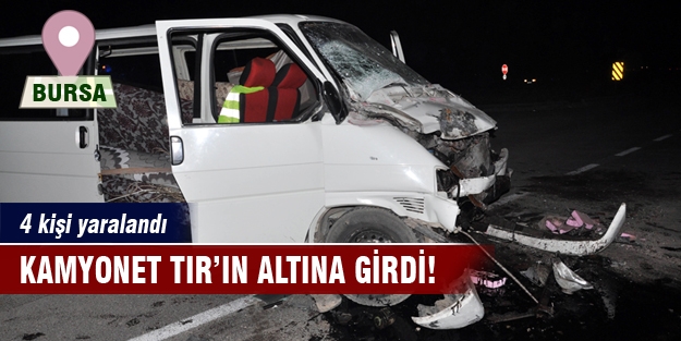 Bursa'da korkutan kaza: 4 yaralı