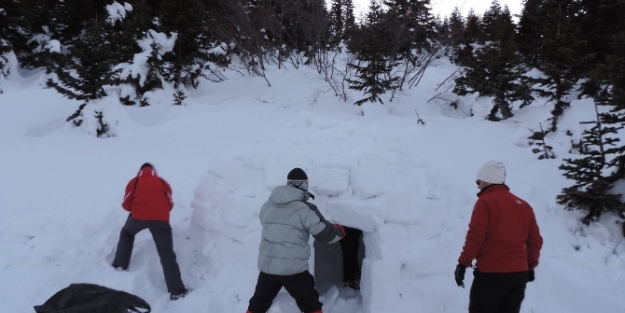 Uludağ’da kutup evleri