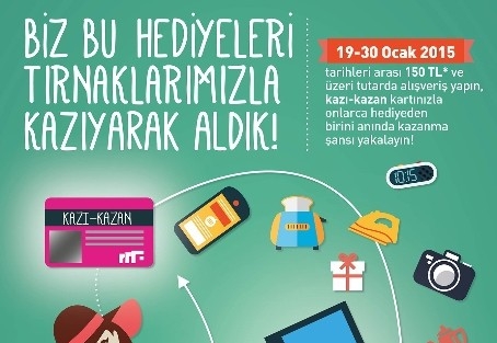Forum Kayseri’de Alışveriş Yapanlar Kazı-kazan Kart İle Hediyelerini Anında Kazanmaya Devam Ediyor