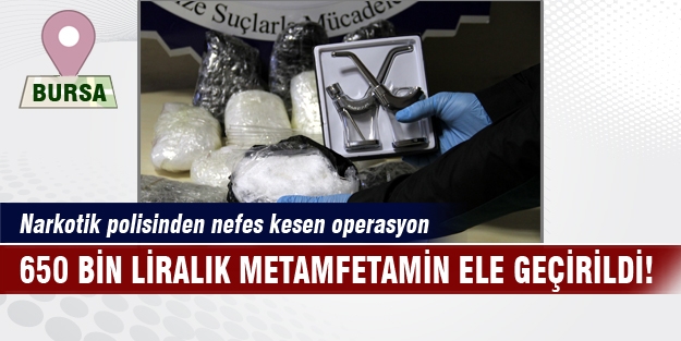 Bursa polisinden 650 bin liralık operasyon