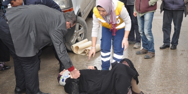 Yaşlı adam kazadan sonra...