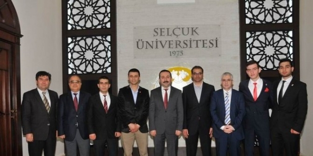 Şeref Diploması Ödüllü Topluluktan Rektör Gökbel’e Ziyaret