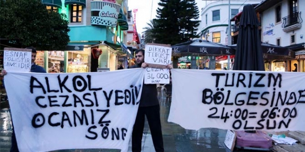 Alkol cezasına ilginç eylem!