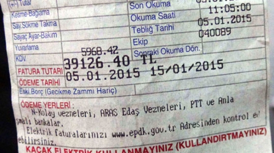 Boş eve gelen fatura şok etti!