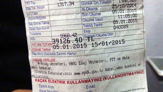 Boş eve 39 bin liralık elektrik faturası!