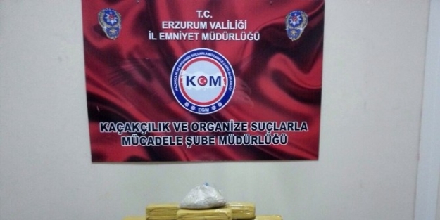 Erzurum’da 12 Kilo 633 Gram Eroin Ele Geçirildi