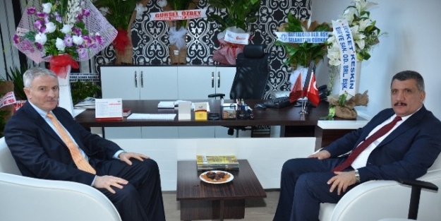 Başkan Gürkan, Basın İlan Kurumu Müdürü Abacı’yı Ziyaret Etti
