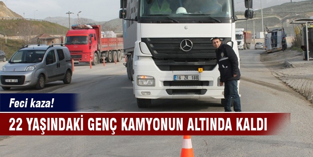 Kamyonun altında feci şekilde can verdi!