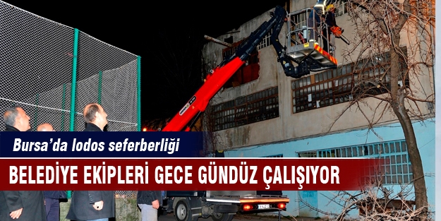 Bursa'da lodos seferberliği
