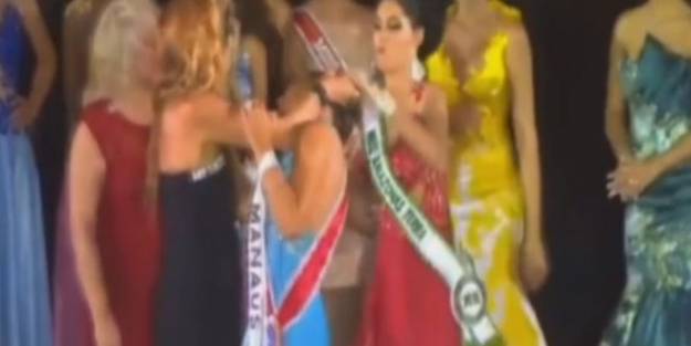 Güzellik yarışmasında kıskançlık krizi!