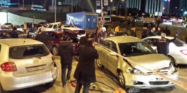 Başkent'te zincirleme trafik faciası!