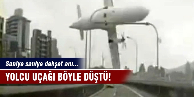 Yolcu uçağı böyle düştü!