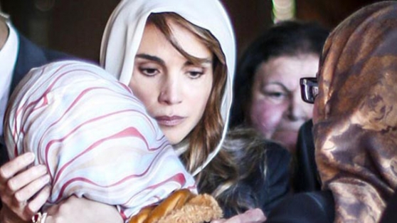 Kraliçe Rania'dan taziye ziyareti