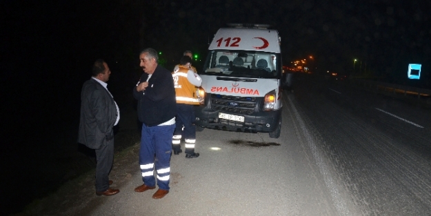 Kazaya giderken kaza yaptı!