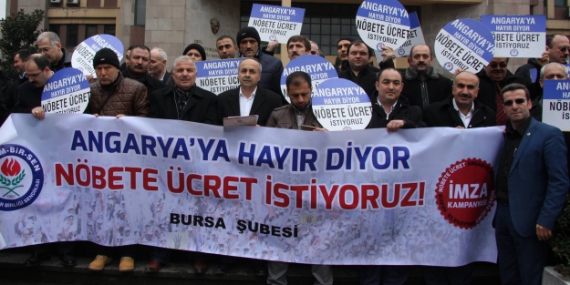 Bursa'da öğretmenlerden eylem