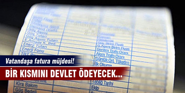 Elektrik faturasının bir kısmını devlet ödeyecek!