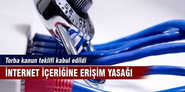 internet içeriğine erişim yasağı kabul edildi