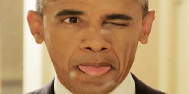 Obama'yı daha önce böyle görmediniz