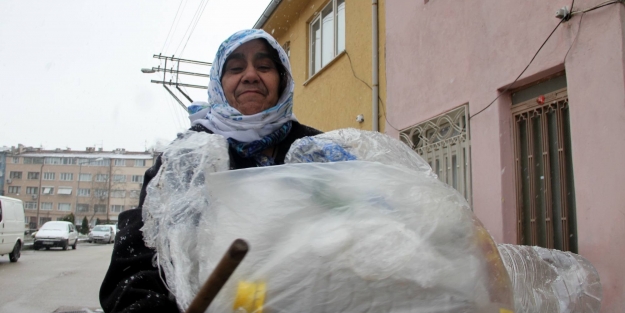 Kar altında yaşam mücadelesi!