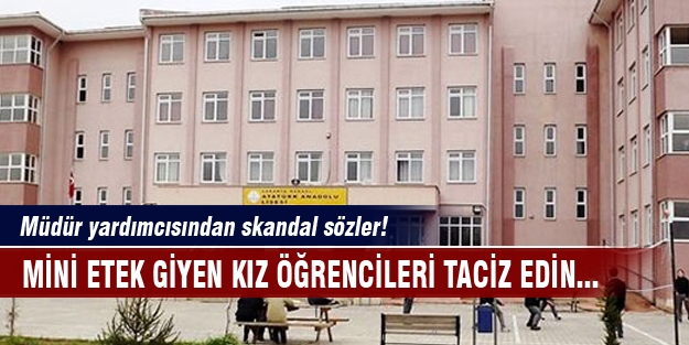 Okulda mini etek skandalı!