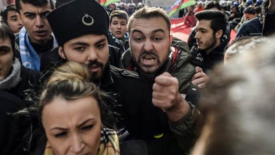 İstiklal Caddesi'nde Turan gerginliği